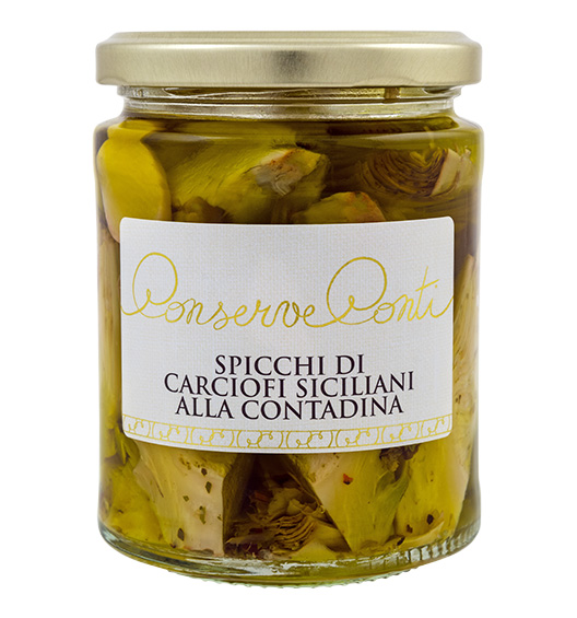 Artischocken geviertelt